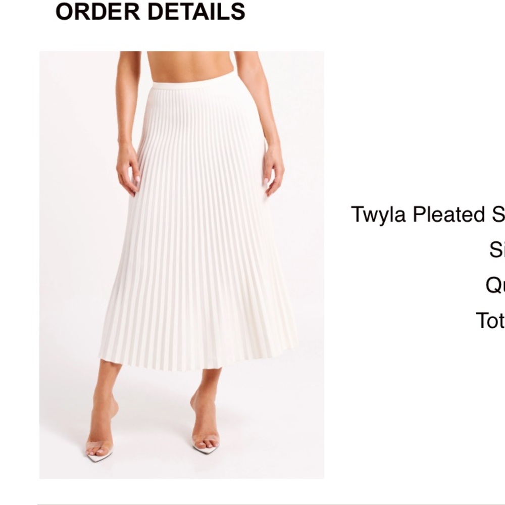 Meshki Twyla pleated skirt & vest